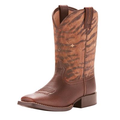 Ariat Quickdraw Kahve Western Csizma Çocuk (27496-203)